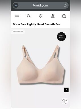 torrid blush Wire-Free Lightly Lined Bra 48B & 48C NWT